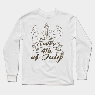 4th of July Fireworks Design 1 Long Sleeve T-Shirt